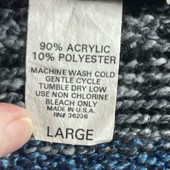 Vintage 90's‎ Sweater Project “Coogie-Style” Cropped V-Neck Sweater Size Large - Picture 7 of 9